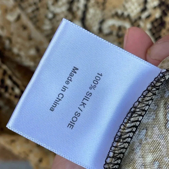 TORY BURCH Snake Print Silk Short Sleeve Dress size small - Picture 11 of 14